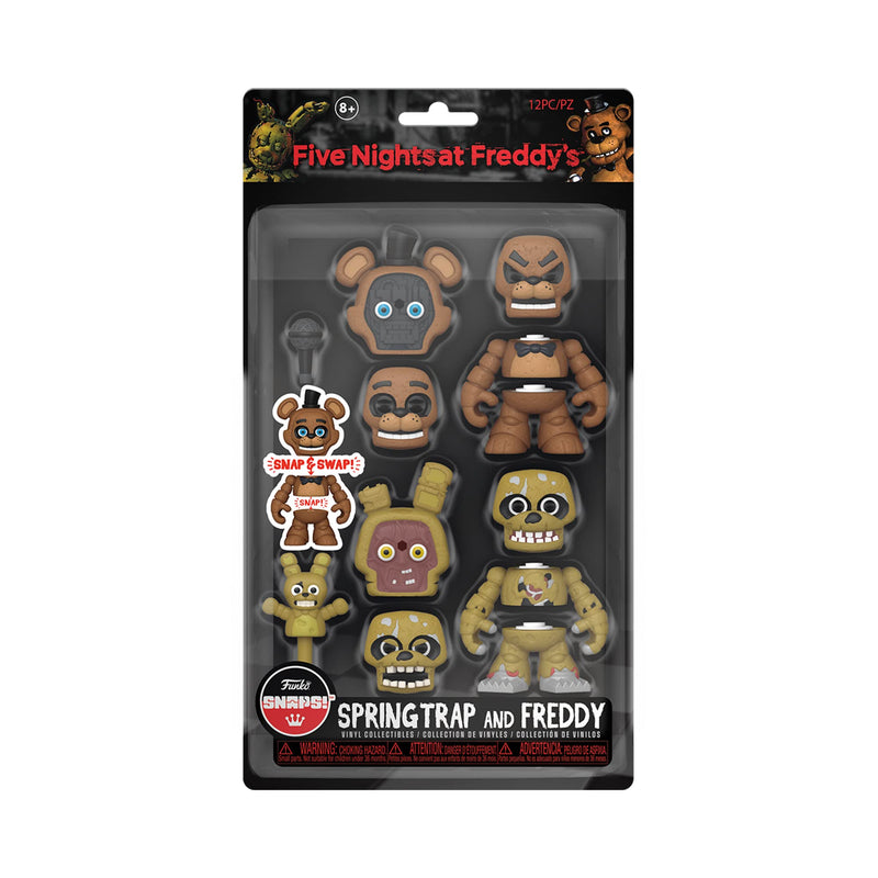 Funko Five Nights At Freddy's (FNAF) Snap: Freddy Fazbear & Springtrap 2PK - Collectable Vinyl Figure - Gift Idea - Official Merchandise