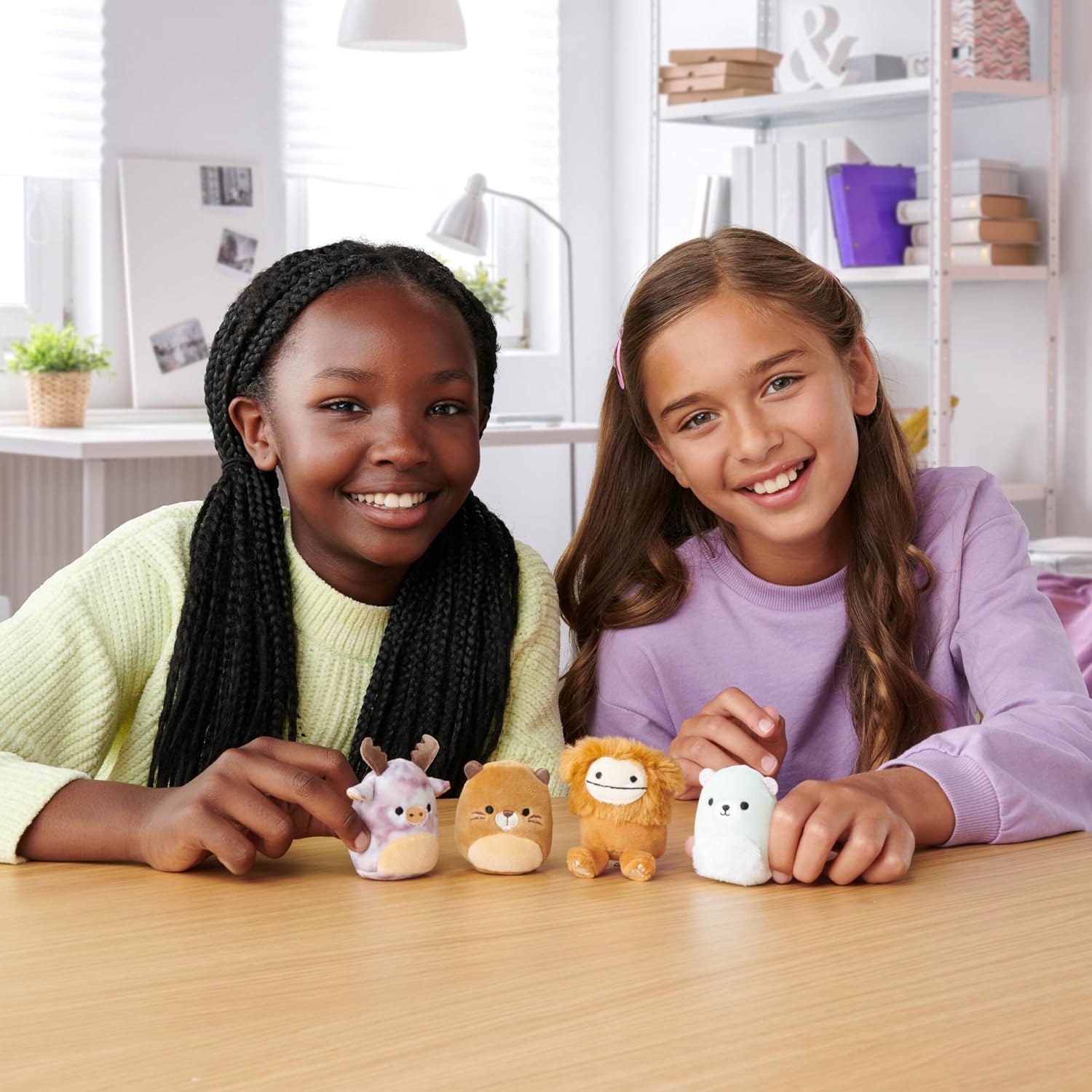 Squishville Mount Squishmore Squad - Toys for Kids, Four 2-Inch Plush
