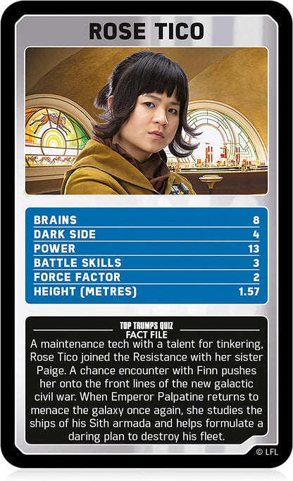 Top Trumps Star Wars Episodes 7-9 Special Card Game English Edition Join Rey, Han Solo, Chewbacca, Finn, Kylo Ren from Star Wars Episodes 7 - 9 Educational Game for Ages 4 and up, WM01824-EN1-6