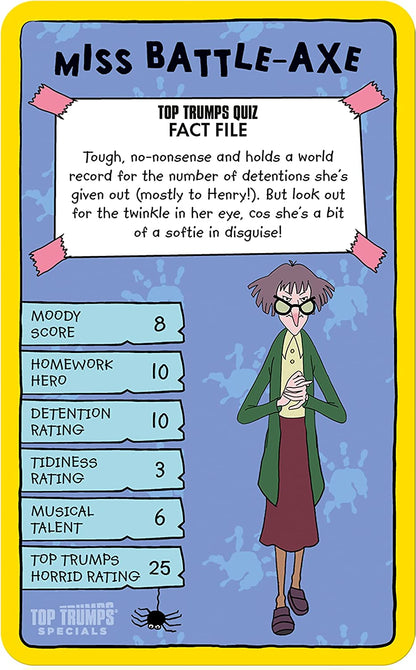 Top Trumps Horrid Henry Special Card Game, Play with the mischievous prankster-type kid and characters from Ashton Primary School, Educational for 2 plus players makes a great gift for ages 6 plus
