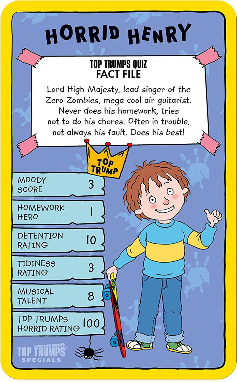 Top Trumps Horrid Henry Special Card Game, Play with the mischievous prankster-type kid and characters from Ashton Primary School, Educational for 2 plus players makes a great gift for ages 6 plus