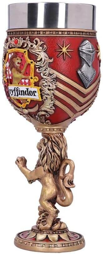 Nemesis Now House Collectable Goblet Harry Potter Gryffindor Hogwarts-Haus-Kelch zum Sammeln, Kunstharz, Rot/Goldfarben, 1 Stück (1er Pack