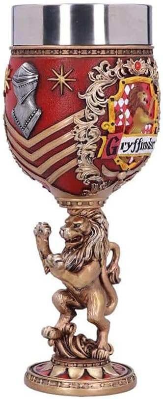 Nemesis Now House Collectable Goblet Harry Potter Gryffindor Hogwarts-Haus-Kelch zum Sammeln, Kunstharz, Rot/Goldfarben, 1 Stück (1er Pack