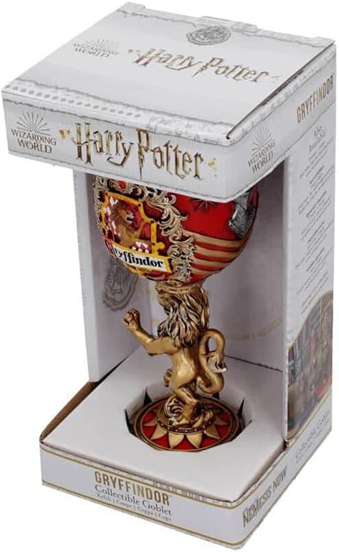 Nemesis Now House Collectable Goblet Harry Potter Gryffindor Hogwarts-Haus-Kelch zum Sammeln, Kunstharz, Rot/Goldfarben, 1 Stück (1er Pack