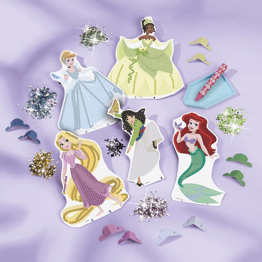 TOTUM 44227 - Kit de pintura de diamante para decorar tus princesas con brillantes, multicolor , color/modelo surtido