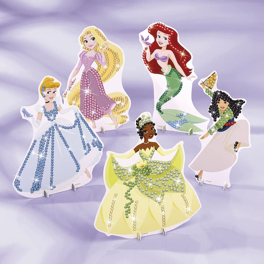 TOTUM 44227 - Kit de pintura de diamante para decorar tus princesas con brillantes, multicolor , color/modelo surtido