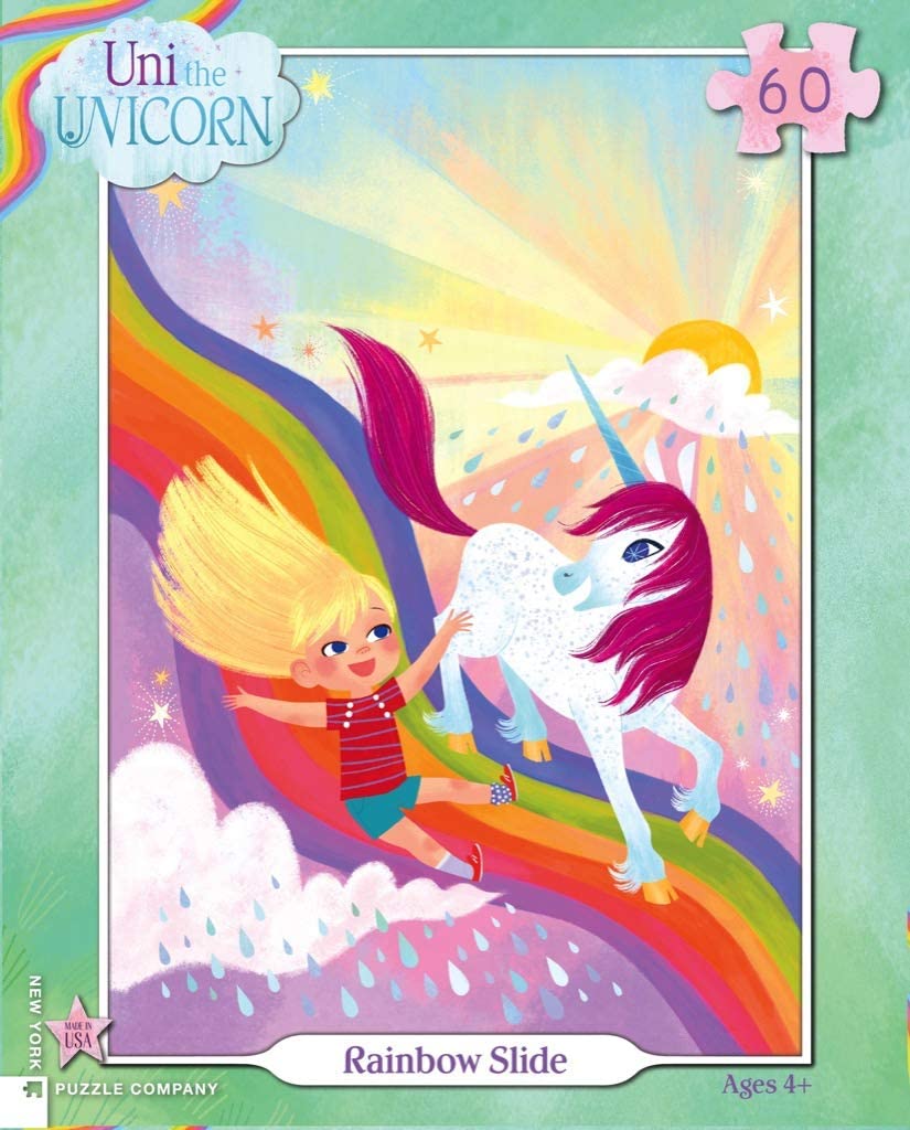 Rainbow Slide - NYPC Uni the Unicorn Collection Puzzle 60 Pieces