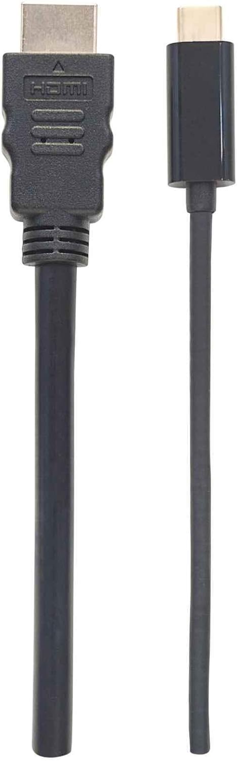 Manhattan USB-C to HDMI Cable, 4K@60Hz, 2m, Black, Male to Male, Three Year Warranty, Polybag
