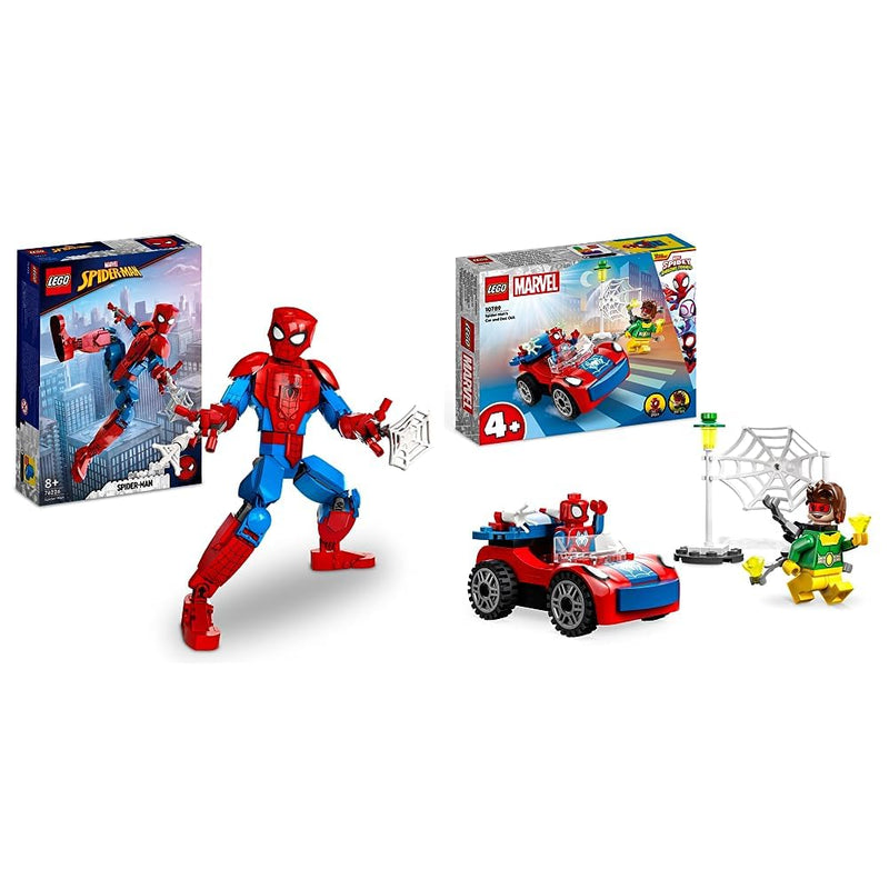 LEGO 76226 Marvel Spider-Man Figure, Fully Articulated Action Toy, Super Hero Movie Set with Web Elements, Collectible Model, Toys for Boys and Girls