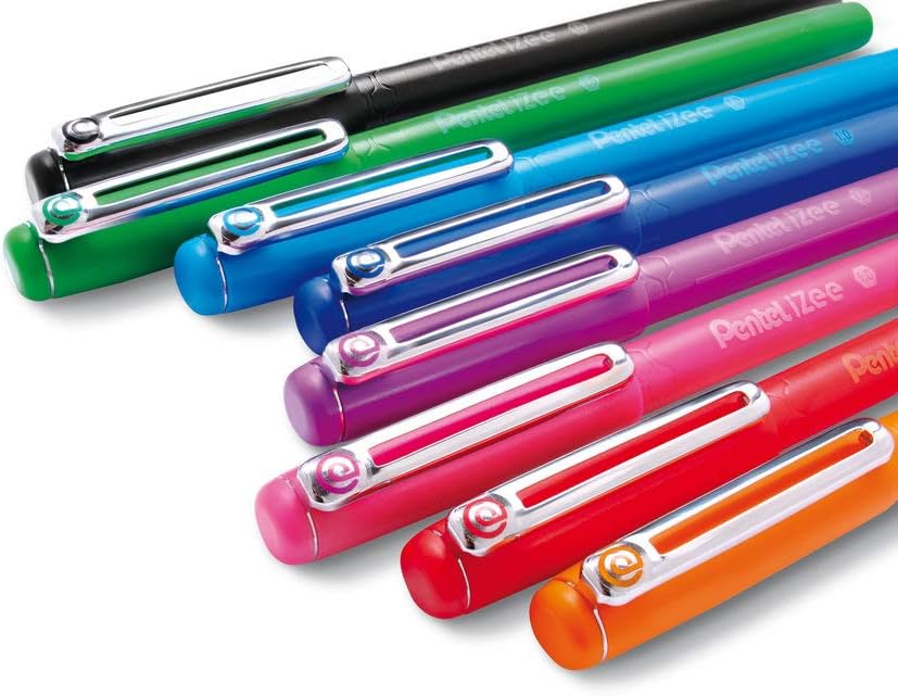 Pentel iZee 1.0mm Ballpoint - Assorted 8pc Wallet