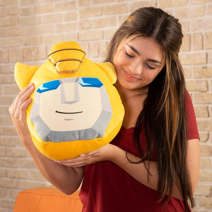 Club Mocchi Mocchi- Transformers Plush — Bumblebee Plushie — Collectible Squishy Plushies — 15 Inch Transformers Bumblebee