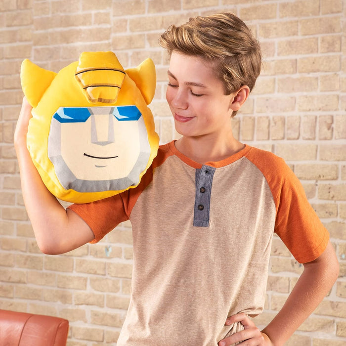 Club Mocchi Mocchi- Transformers Plush — Bumblebee Plushie — Collectible Squishy Plushies — 15 Inch Transformers Bumblebee