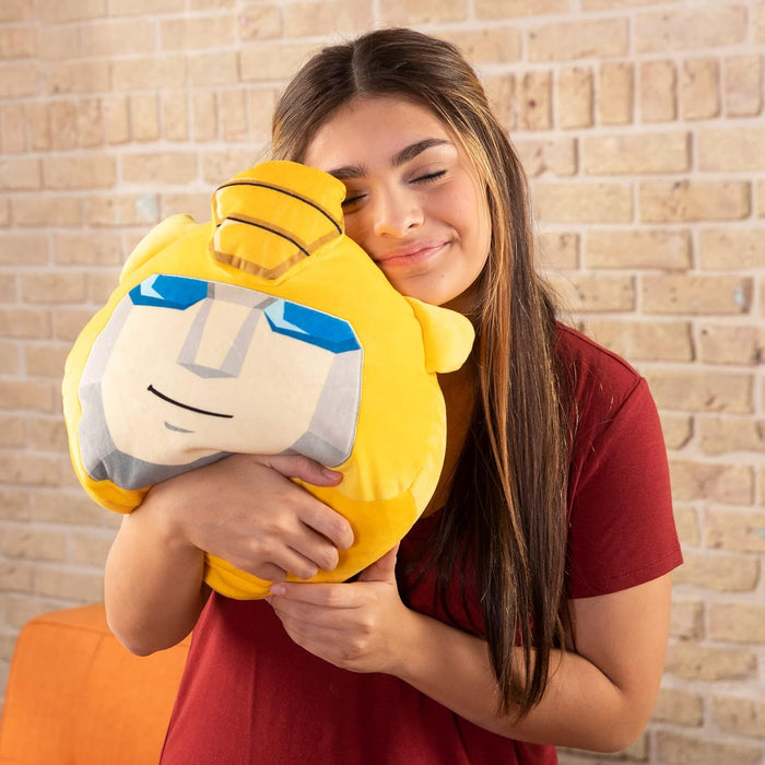 Club Mocchi Mocchi- Transformers Plush — Bumblebee Plushie — Collectible Squishy Plushies — 15 Inch Transformers Bumblebee