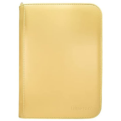 Ultra PRO - Vivid 4-Pocket Zippered PRO-Binder: (Yellow) Protect Up to 160 Collectible Trading Cards, Sports Cards or Valuable Gaming Cards, Ultimate card Protection
