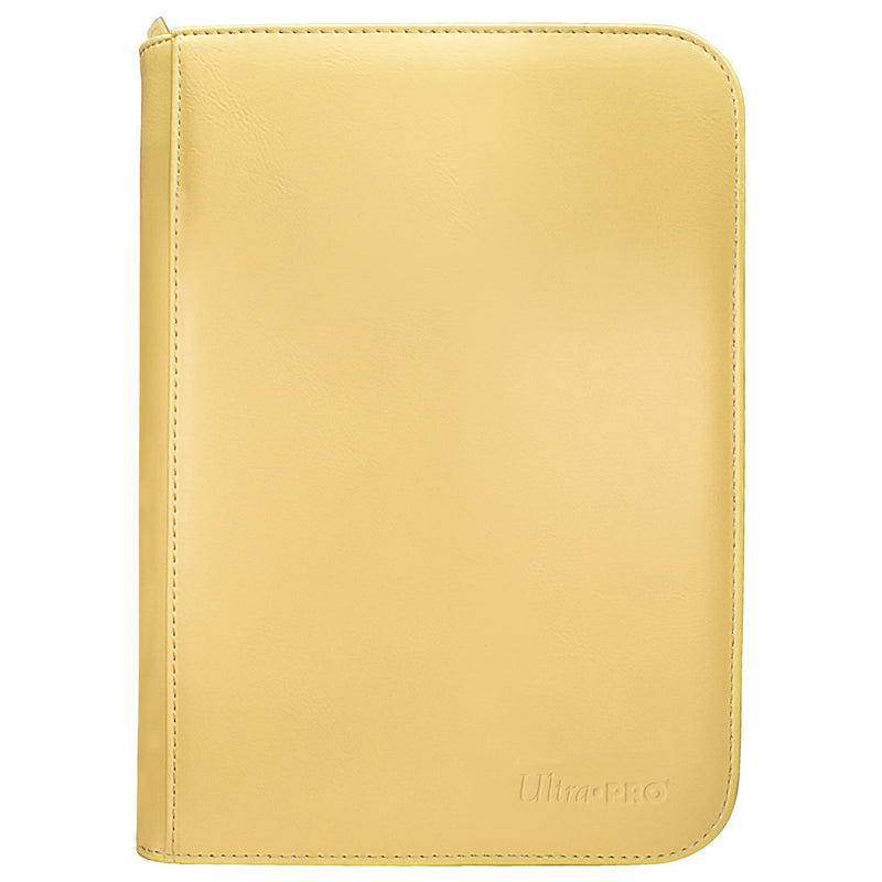 Ultra PRO - Vivid 4-Pocket Zippered PRO-Binder: (Yellow) Protect Up to 160 Collectible Trading Cards, Sports Cards or Valuable Gaming Cards, Ultimate card Protection