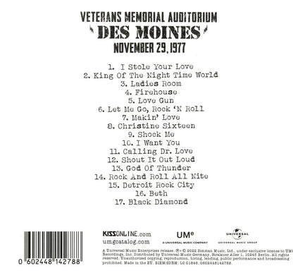 KISS Off The Soundboard: Des Moines (CD)