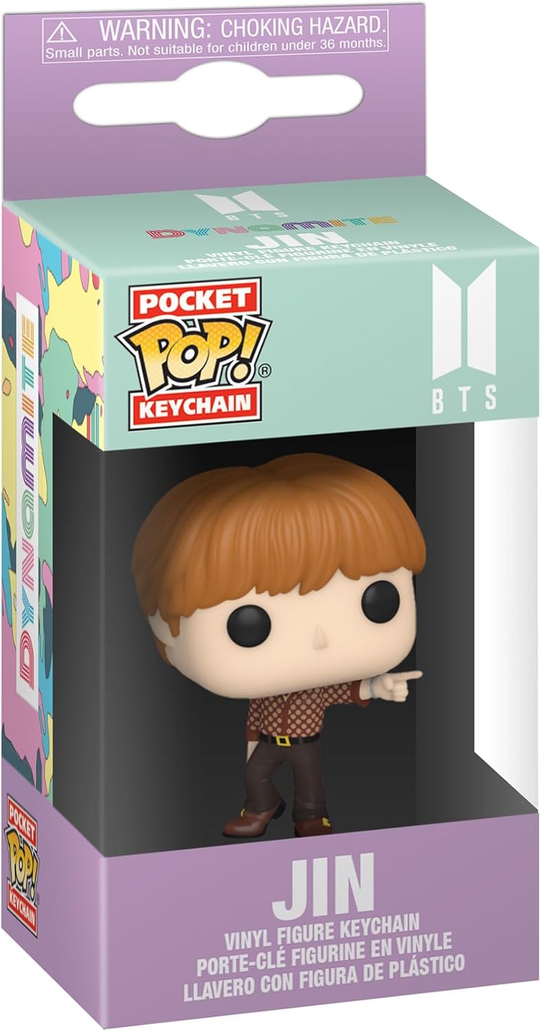 Funko POP! Keychain: BTS - Dynamite - Jin Novelty Keyring - Collectable Mini Figure - Stocking Filler - Gift Idea - Official Merchandise - Music Fans - Backpack Décor