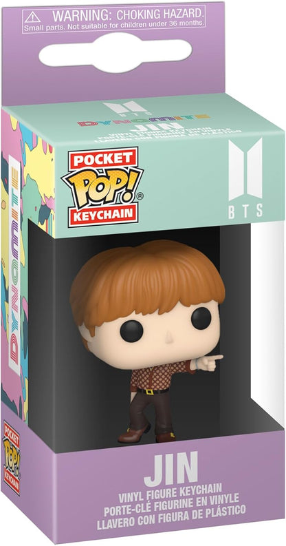 Funko POP! Keychain: BTS - Dynamite - Jin Novelty Keyring - Collectable Mini Figure - Stocking Filler - Gift Idea - Official Merchandise - Music Fans - Backpack Décor