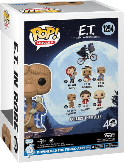 Funko POP! Movies: E.T. 40th - E.T. In Flannel - E.T. the Extra Terrestrial - Collectable Vinyl Figure - Gift Idea - Official Merchandise - Toys for Kids & Adults - Movies Fans