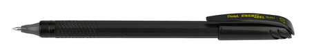 Pentel EnerGel FLASH! Liquid Gel Stick Pen, (0.7mm) Medium Line, Metal Tip, Black Ink, 12 pack (BL417-A