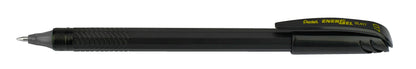 Pentel EnerGel FLASH! Liquid Gel Stick Pen, (0.7mm) Medium Line, Metal Tip, Black Ink, 12 pack (BL417-A