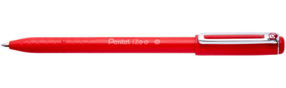 Pentel BX460-B IZee - Bolígrafo con capuchón (punta de 0,5 mm, 12 unidades), color rojo