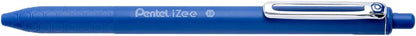 IZEE BALLPOINT RETRACTABLE PEN 1.0MM TIP, BLUE INK, 12 PACK