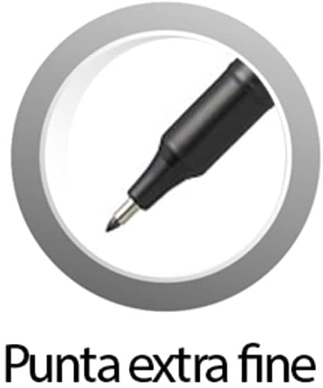 Pentel Extra Fine Permanent Marker Black - Pack of 12, NF450-A