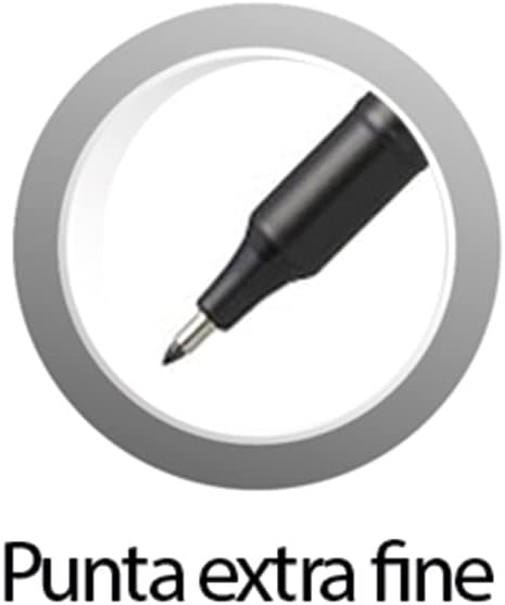 Pentel Extra Fine Permanent Marker Black - Pack of 12, NF450-A