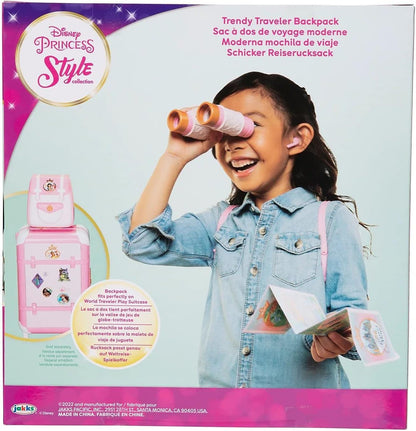 Disney Princess Style Collection Travel Backpack Role Play Toy, Ready for a Trendy Stylish Outdoor Adventure!
