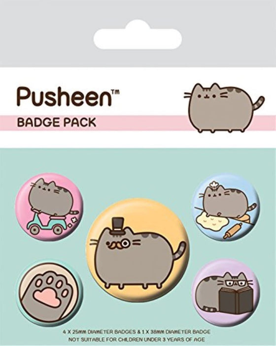 Pusheen Paquete de insignias, multicolor, 10 x 12,5 cm