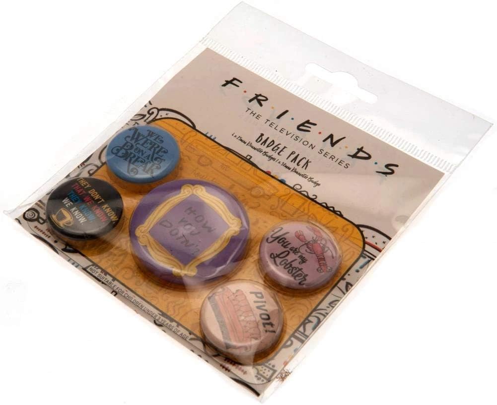 Friends Button Badges (Pack of 5