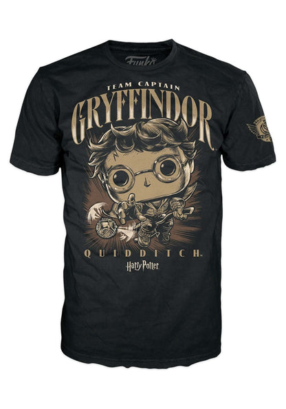 Funko Boxed Tee - Harry Potter - Quidditch Harry - T-Shirt - Kleidung - Geschenkidee - Kurzärmeliges Top Für Erwachsene Männer Und Frauen - Offizielle Handelswaren - Movies Fans
