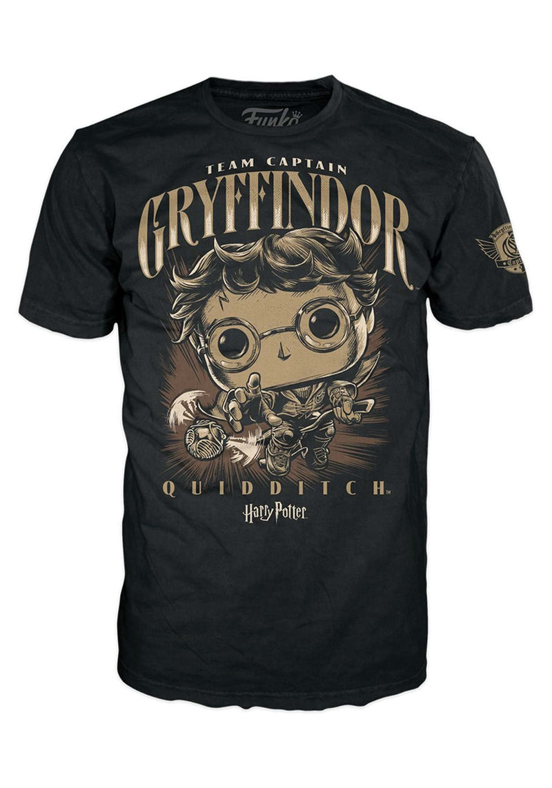 Funko Boxed Tee - Harry Potter - Quidditch Harry - T-Shirt - Kleidung - Geschenkidee - Kurzärmeliges Top Für Erwachsene Männer Und Frauen - Offizielle Handelswaren - Movies Fans