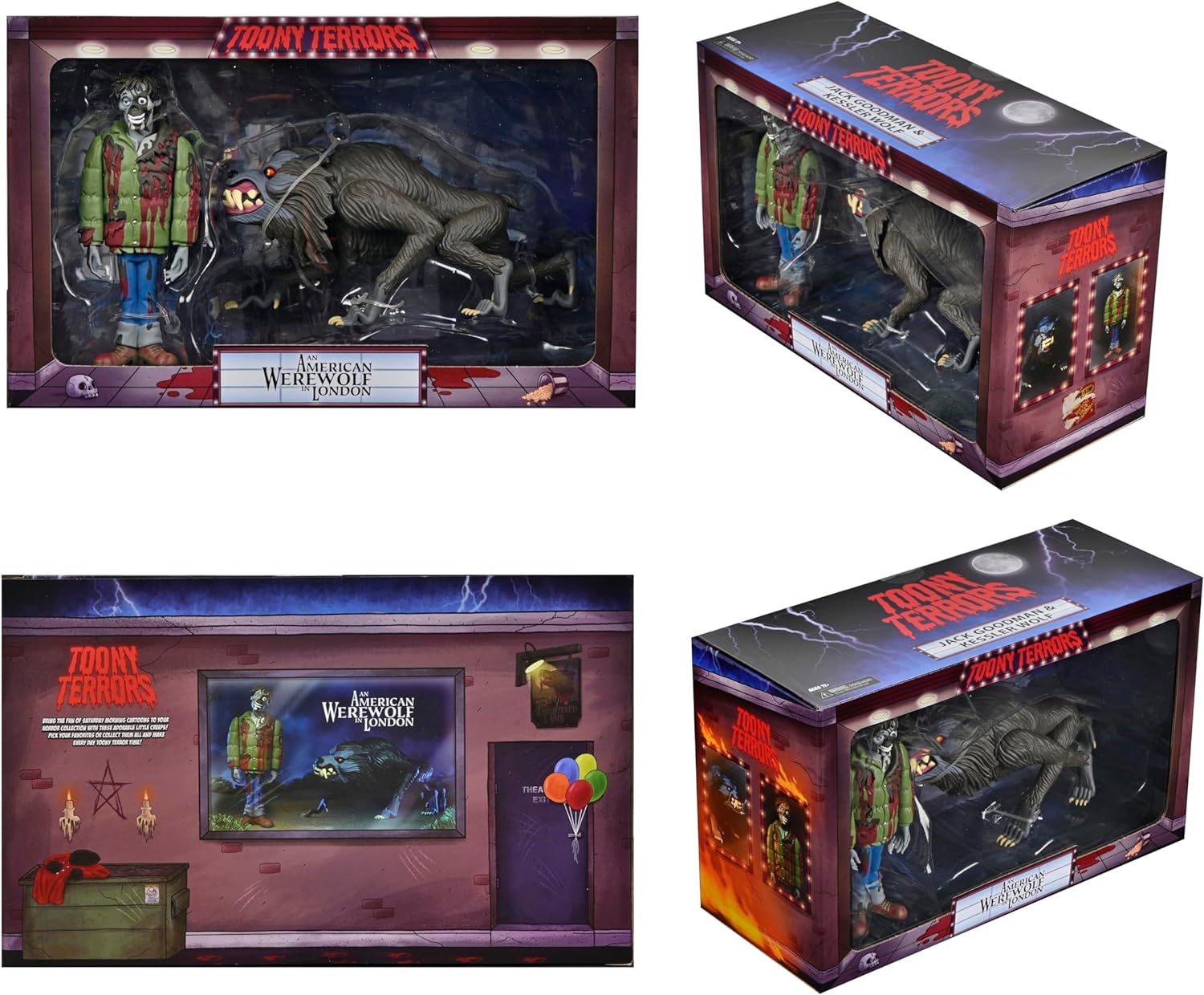 MERCHANDISING LICENCE NECA - American Werewolf In London Toony Terrors 6 Action Figure 2Pk, NEC0NC04898