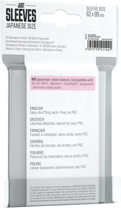 Just Sleeves: Japanese Size White (60)