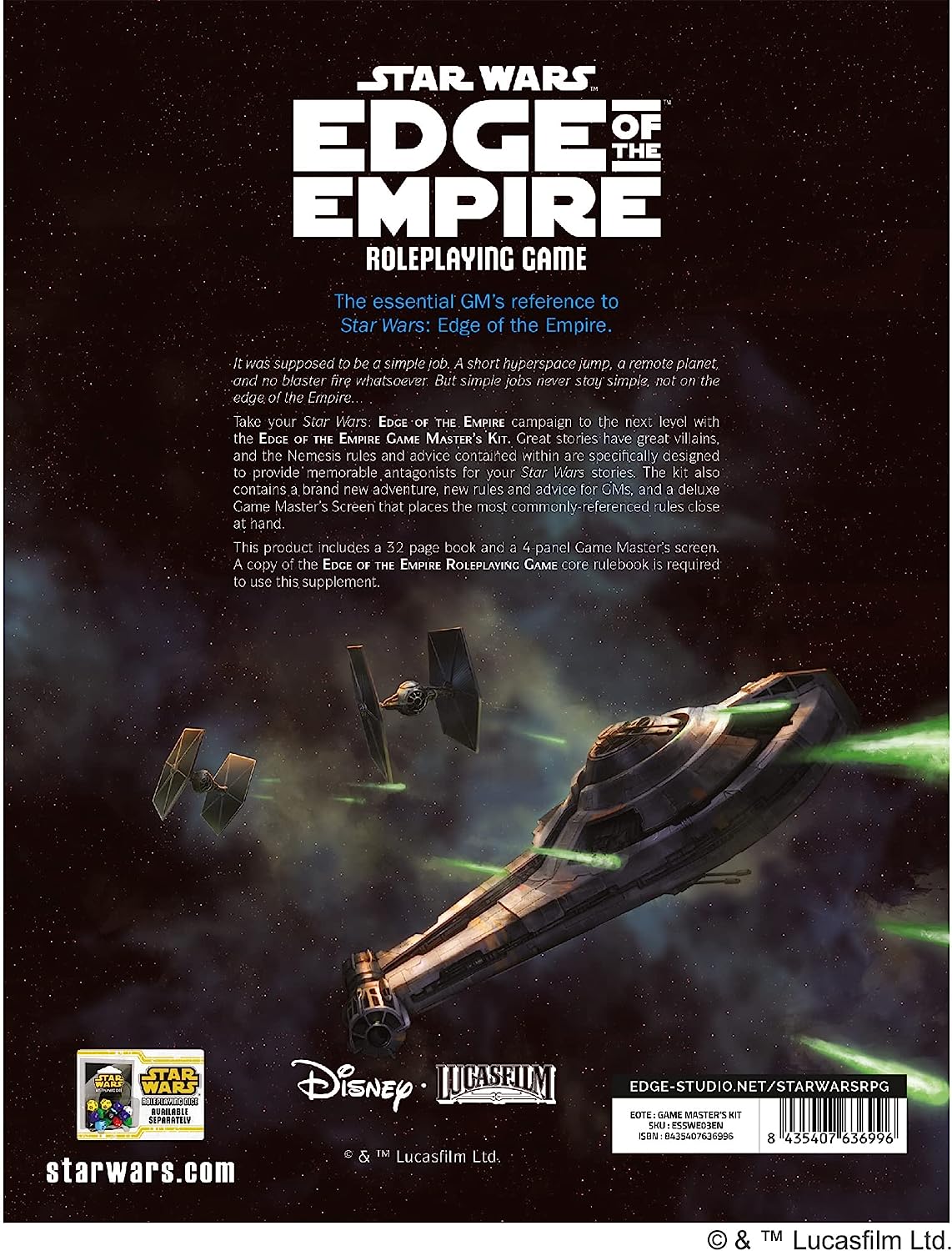 EDGE Studio Star Wars Edge of The Empire Game Master's Kit | Roleplaying Game | Strategy Game for Adults and Kids | Ages 10 and up |3-5 Players | Average Playtime 1 Hour | Made