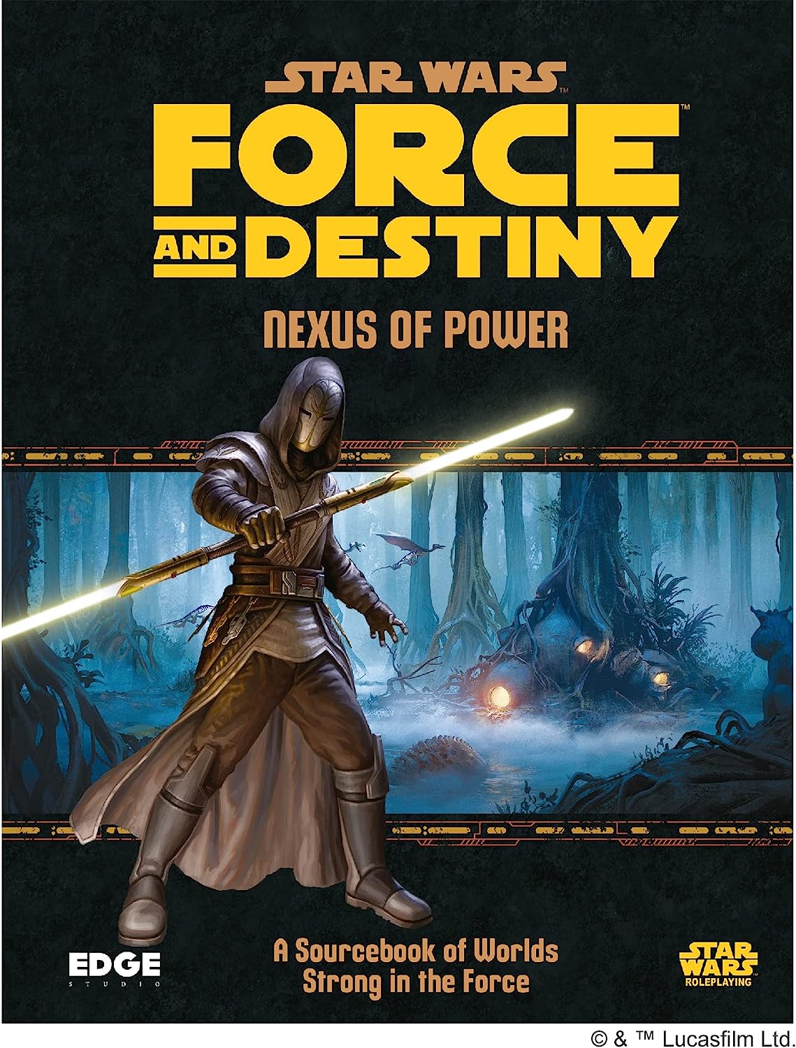 Star Wars Force and Destiny Game Nexus of Power SOURCEBOOK Roleplaying Game Strategy Game for Adults and Kids Ages 10+ 2-8 Players Average Playtime 1 Hour Made by EDGE Studio