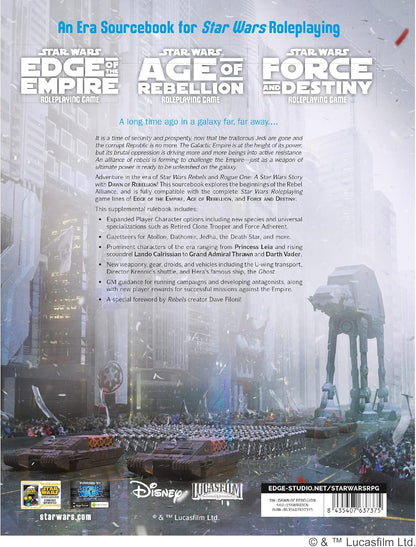 EDGE Studio Star Wars Dawn of Rebellion Expansion Roleplaying Game Strategy Game Adventure Game for Adults and Kids Ages 10+ 2-8 Players Average Playtime 1 Hour Made