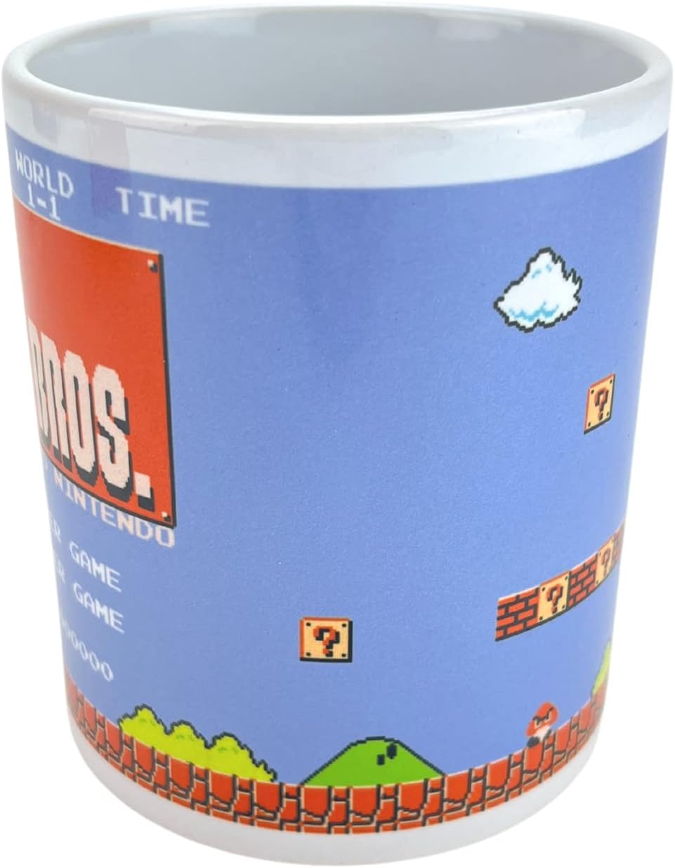 Super Mario Retro Title Ceramic Mug, Multi-Colour, 1 Count (Pack of 1