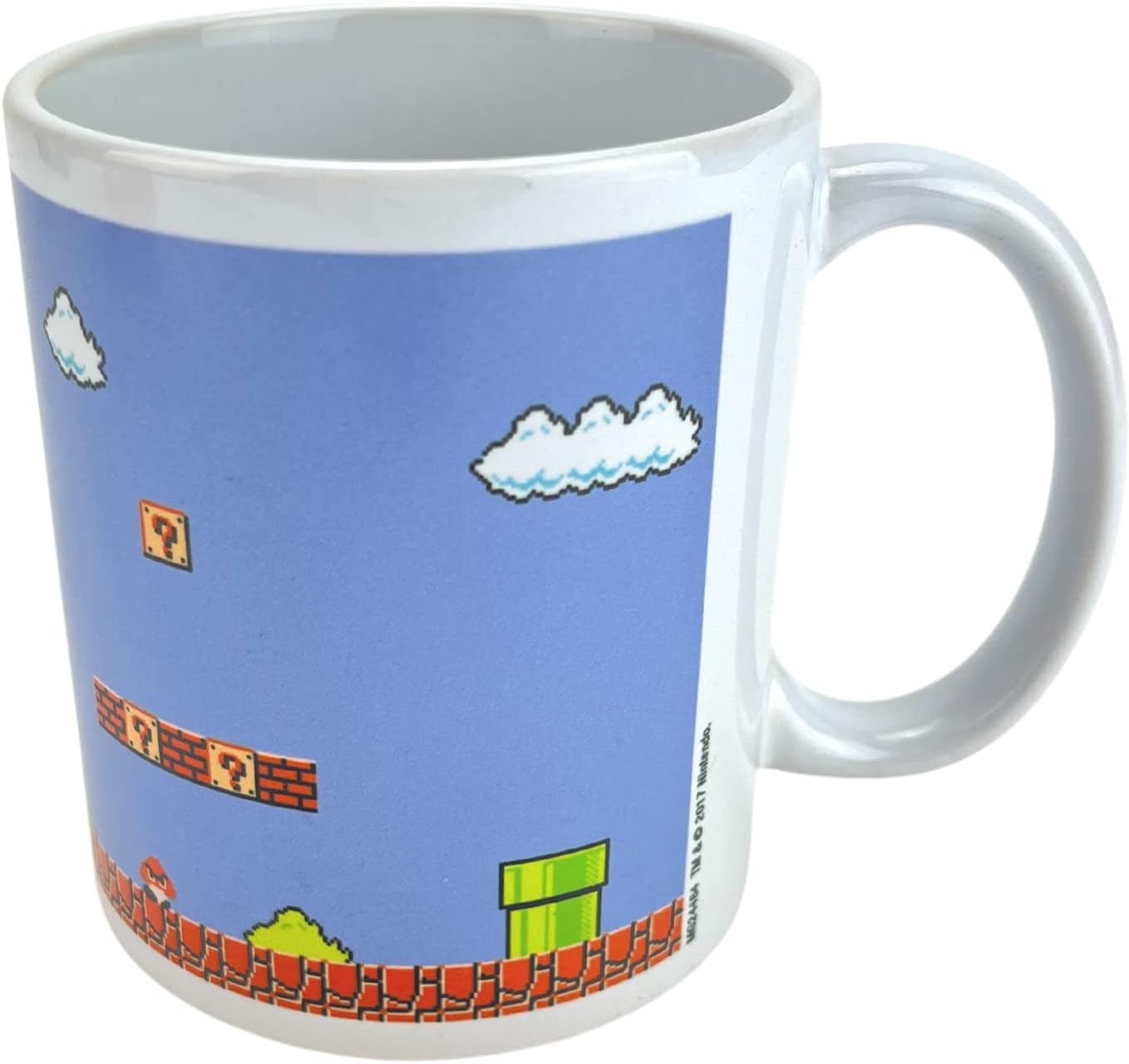 Super Mario Retro Title Ceramic Mug, Multi-Colour, 1 Count (Pack of 1