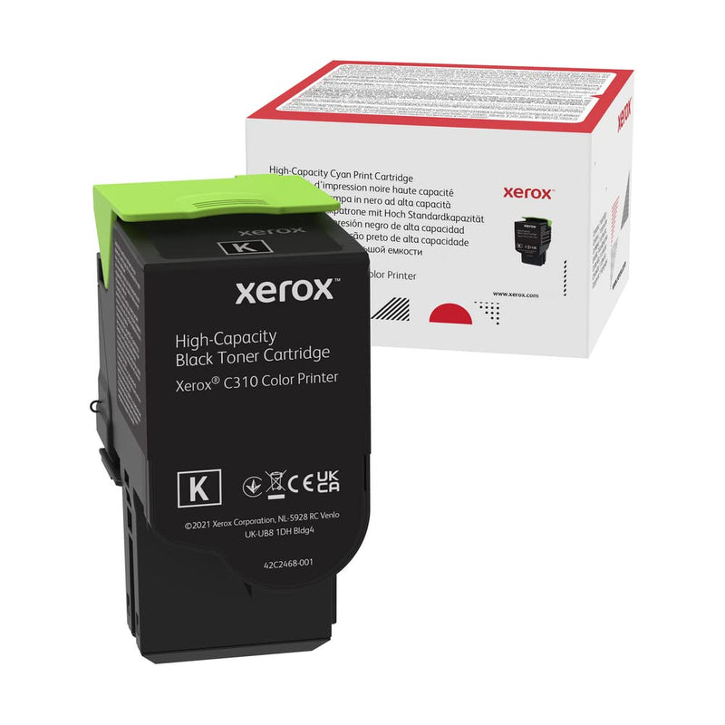 Xerox C310 Black HC Toner Cartridge 8000p, Negro, Alta Capacidad