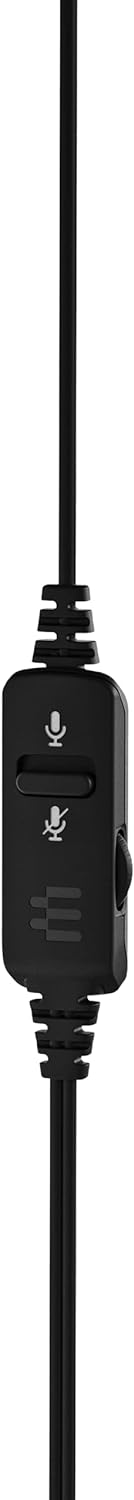 EPOS PC 8 USB On-Ear Stereo Headset With In-Line Volume, Mute Control, and Microphone - Noise-Cancellation - Audio - Compatible with Laptop, PC, Mac - Telephony Calls and E-Learning