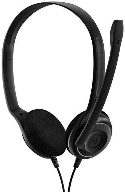 EPOS PC 8 USB On-Ear Stereo Headset With In-Line Volume, Mute Control, and Microphone - Noise-Cancellation - Audio - Compatible with Laptop, PC, Mac - Telephony Calls and E-Learning