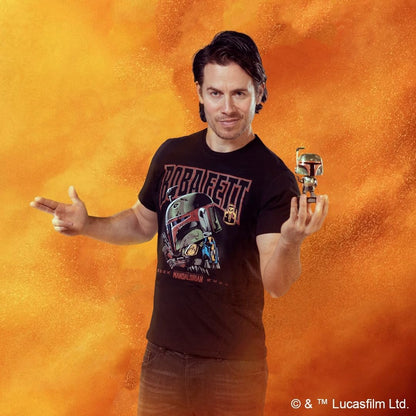 Funko POP! & Tee: Star Wars - Boba Fett - Medium - T-Shirt - Clothes With Collectable Vinyl Figure - Gift Idea - Toys and Short Sleeve Top for Adults Unisex Men and Women - Official Merchandise