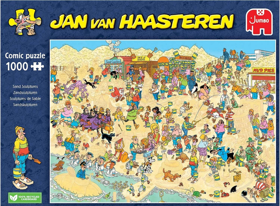 Jumbo, Jan Van Haasteren - Sand Sculptures, Jigsaw Puzzles for Adults, 1000-Piece