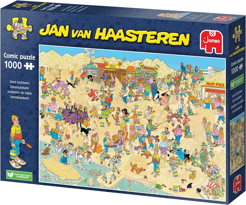 Jumbo, Jan Van Haasteren - Sand Sculptures, Jigsaw Puzzles for Adults, 1000-Piece