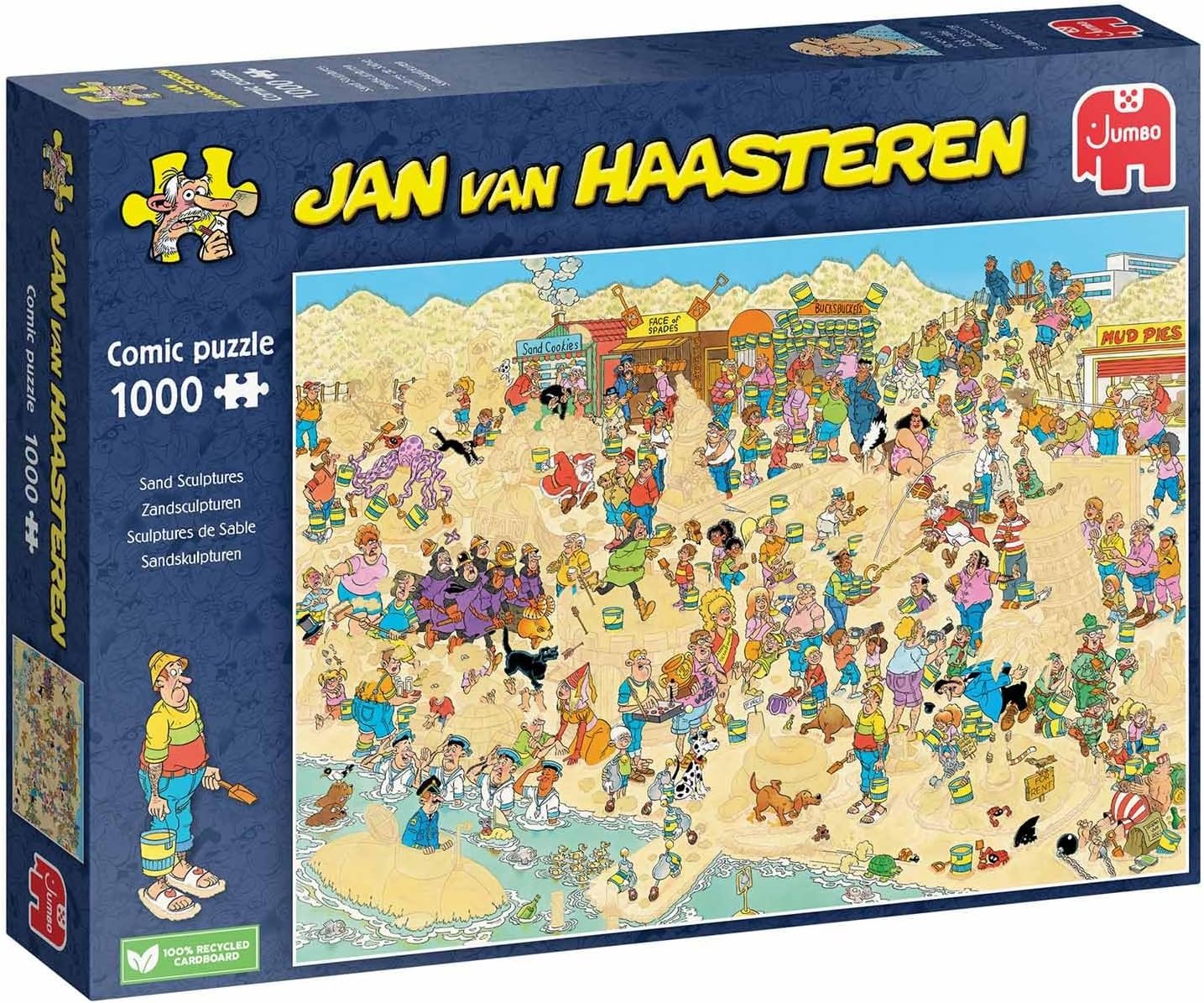 Jumbo, Jan Van Haasteren - Sand Sculptures, Jigsaw Puzzles for Adults, 1000-Piece