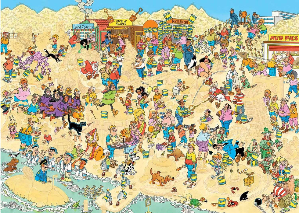 Jumbo, Jan Van Haasteren - Sand Sculptures, Jigsaw Puzzles for Adults, 1000-Piece