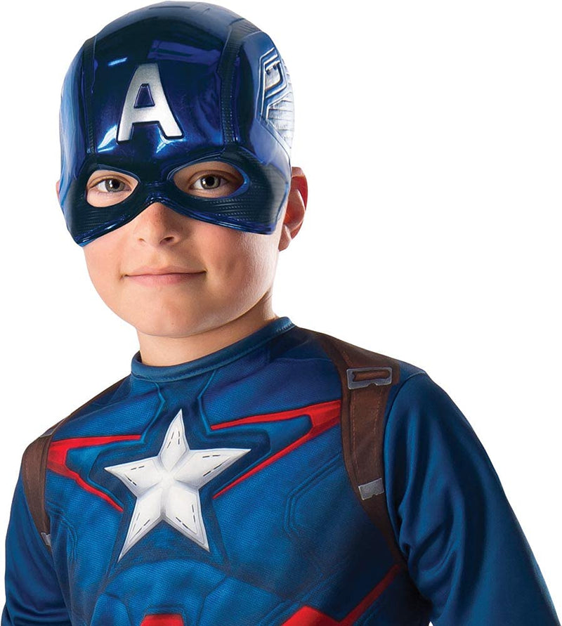 Avengers-39217 Mascara Capitan America Avengers Inf, Multicolor, Talla única (Rubie'S 39217NS